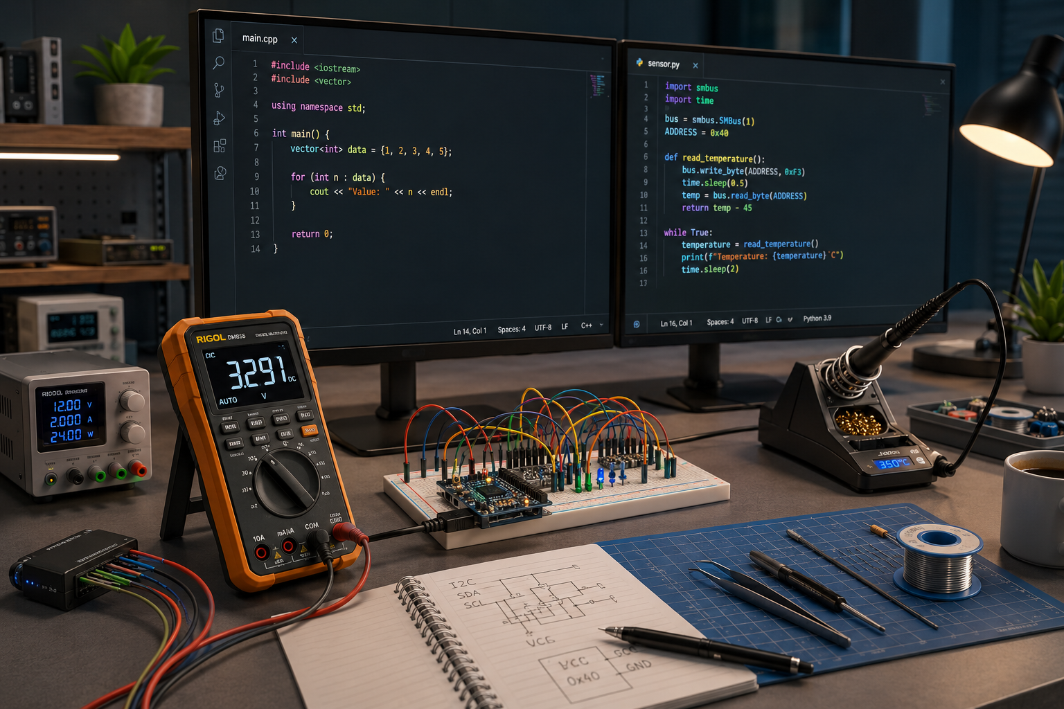 ابزارهای سخت افزار و زبان‌های برنامه نویسی - Arduino، ESP32، PCB Design